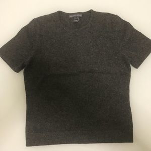 Saks fifth Avenue short sleeve cashmere sweater